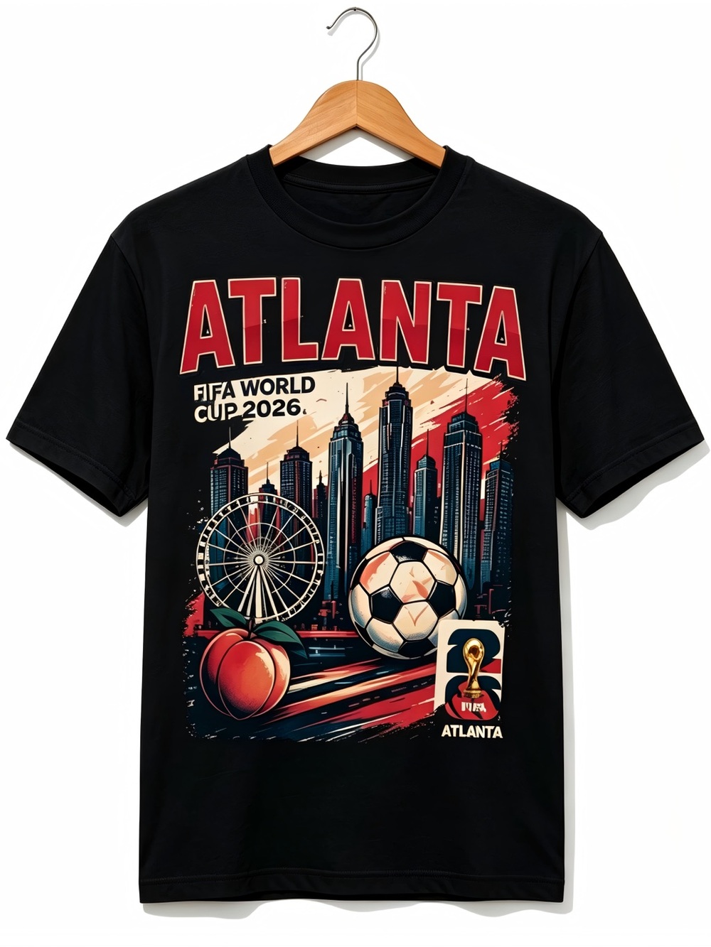 FIFA World Cup 2026 USA Atlanta Homestyle Womens Mens T-shirt Unisex